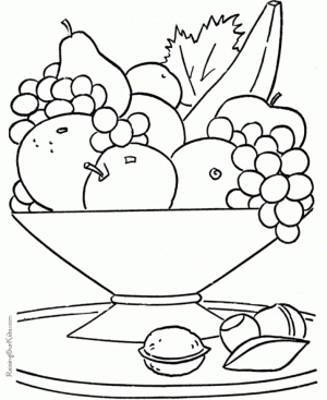Free Fruit Coloring Pages   56725