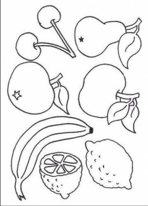 Free Fruit Coloring Pages to Print   7866