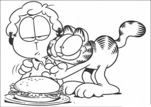 Free Garfield Coloring Pages for Toddlers   4JGO1