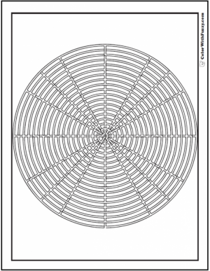 Free Geometric Coloring Pages to Print   94073