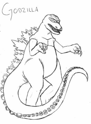 Free Godzilla Coloring Pages for Toddlers   vnSpN