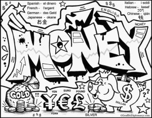 Free Graffiti Coloring Pages   17248