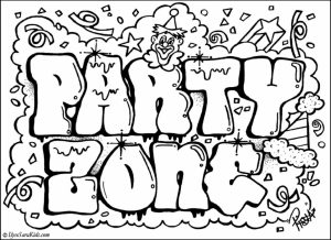Free Graffiti Coloring Pages   42893