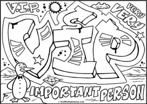 Free Graffiti Coloring Pages to Print   26021