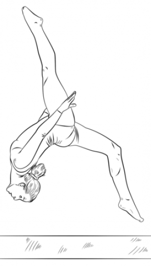 Free Gymnastics Coloring Pages   72ii8