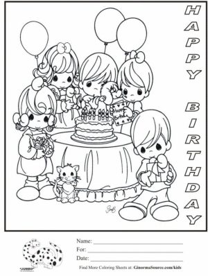 Free Happy Birthday Coloring Pages to Print Out   12703