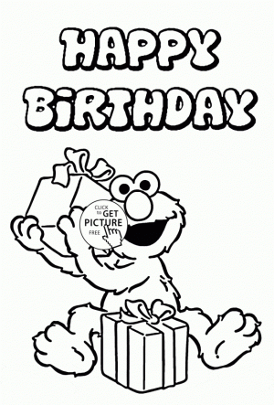 Free Happy Birthday Coloring Pages to Print Out   37380