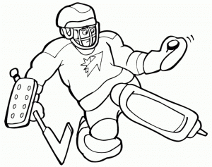 Free Hockey Coloring Pages   46159