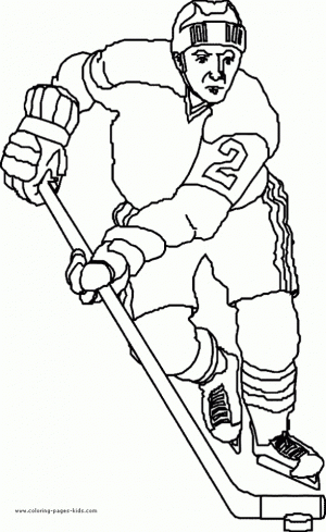 Free Hockey Coloring Pages   92377