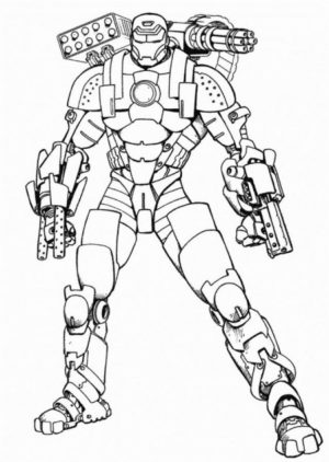 Free Ironman Coloring Pages   4488