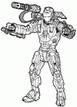 Free Ironman Coloring Pages   46159