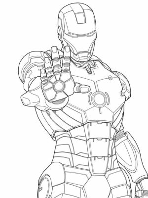 Free Ironman Coloring Pages   92377