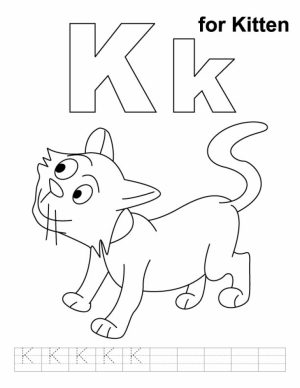 Free Kitten Coloring Pages to Print Out   4vx61