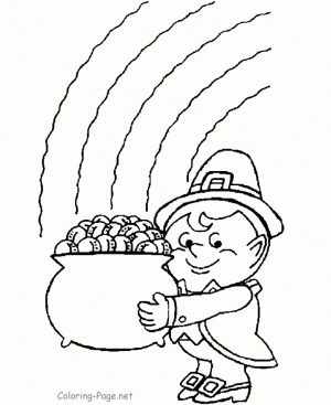 Free Leprechaun Coloring Pages to Print   rk86j