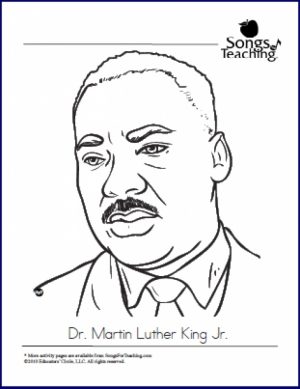 Free Martin Luther King Jr Coloring Pages for Toddlers   p97hr