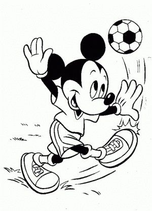 Free Mickey Mouse Coloring Page to Print   12490