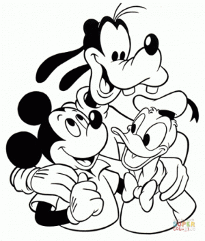 Free Mickey Mouse Coloring Page to Print   16629