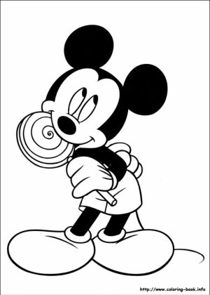 Free Mickey Mouse Coloring Page to Print   18251
