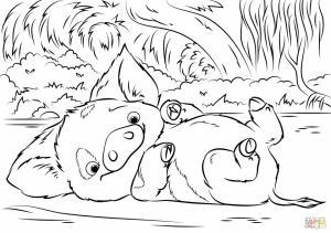 Free Moana Coloring Pages to Print   BH84Q