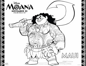 Free Moana Coloring Pages to Print   TF22B