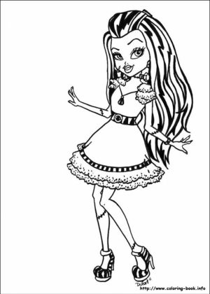 Free Monster High Coloring Pages   119163