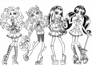 Free Monster High Coloring Pages   706110