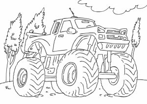 Free Monster Truck Coloring Pages   20035