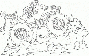 Free Monster Truck Coloring Pages   29342