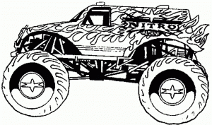 Free Monster Truck Coloring Pages   42932