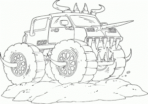 Free Monster Truck Coloring Pages   95742