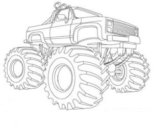 Free Monster Truck Coloring Pages to Print   67907
