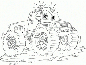 Free Monster Truck Coloring Pages to Print   89528