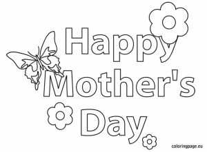 Free Mothers Day Kids Coloring Pages Printable   73872