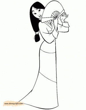 Free Mulan Coloring Pages to Print   t29m6