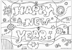 Free New Years Coloring Pages for Kids   81415