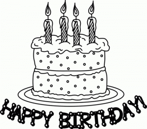 Free Picture of Cake Coloring Pages   prmlr