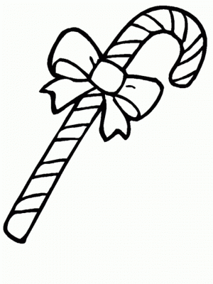 Free Picture of Candy Cane Coloring Page   94434