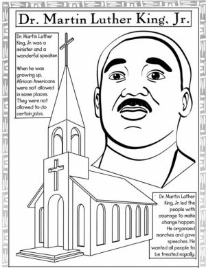 Free Picture of Martin Luther King Jr Coloring Pages   prmlr