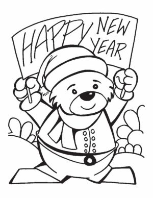 Free Picture of New Years Coloring Pages   94437