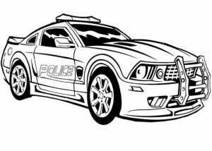 Free Police Car Coloring Pages   20627