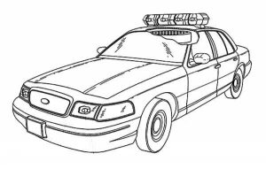 Free Police Car Coloring Pages to Print   84785