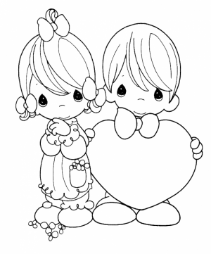 Free Precious Moments Coloring Pages