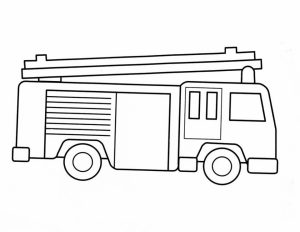 Free Preschool Fire Truck Coloring Page to Print   94524
