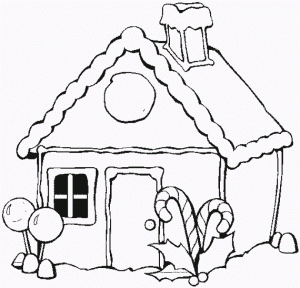 Free Preschool Gingerbread House Coloring Pages to Print   OLoEv