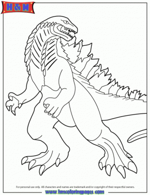 Free Preschool Godzilla Coloring Pages to Print   OLoEv
