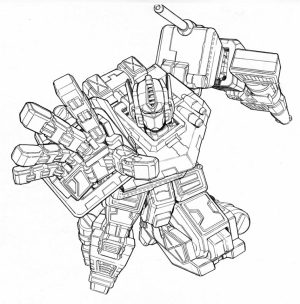 Free Preschool Optimus Prime Coloring Page to Print   p1ivq