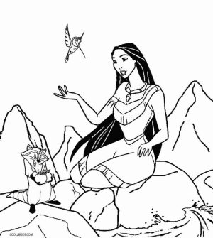 Free Preschool Pocahontas Coloring Pages to Print   T77HA