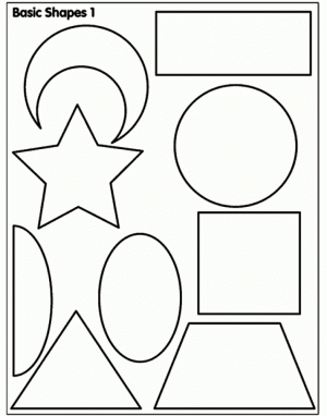 Free Preschool Shapes Coloring Pages to Print   p1ivq