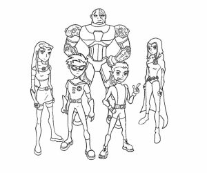 Free Preschool Teen Titans Coloring Pages to Print   OLoEv