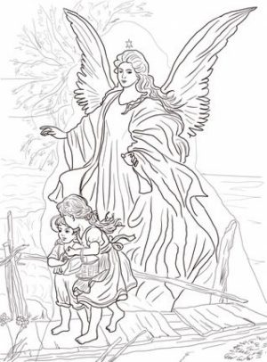 Free Printable Angel Coloring Pages for Adults   34C78